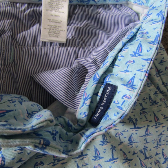 Vineyard Vines Shorts Mens 34 All Over Print AOP Breaker Hawaiian Beach Tropical - Picture 7 of 11